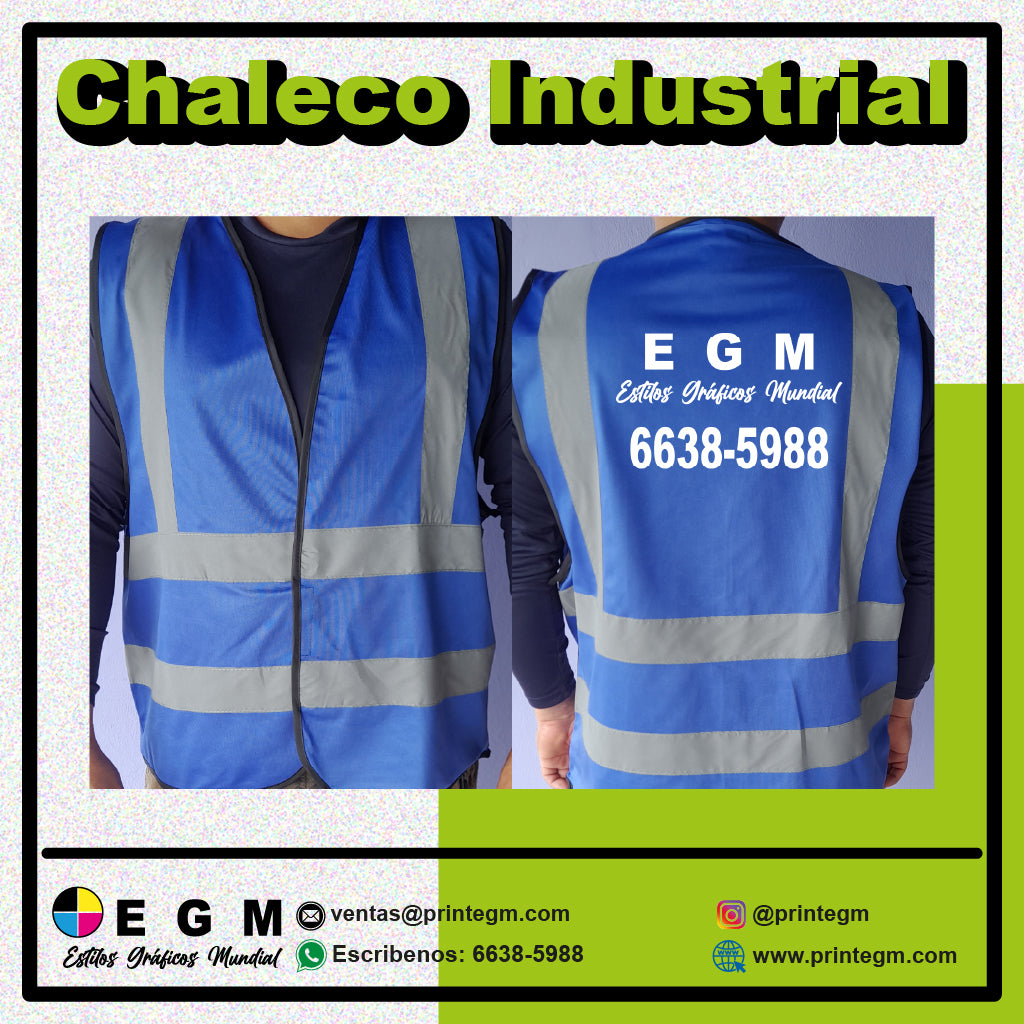 chaleco, chaleco con cinta reflectiva, seguridad industrial, personalizacion de chaleco