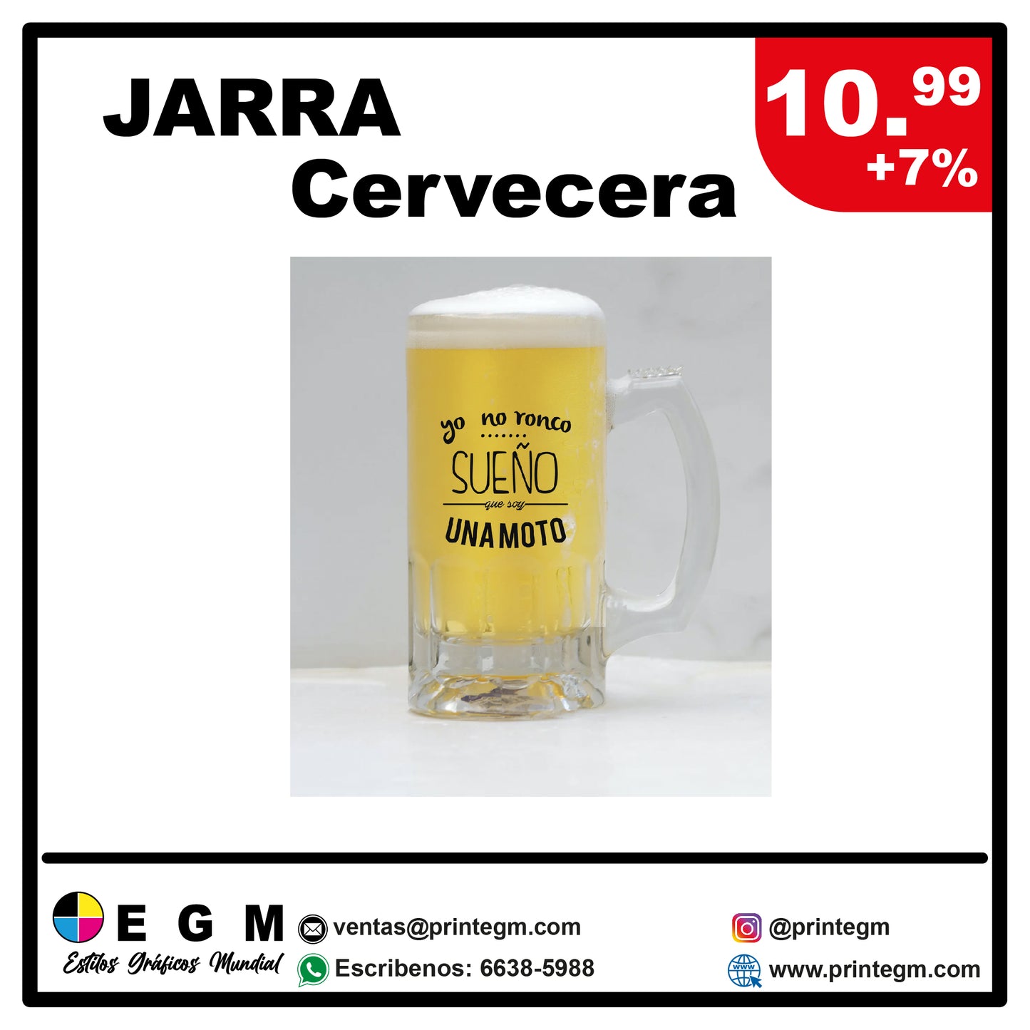 Jarra Personalizada, Hecha en Panama