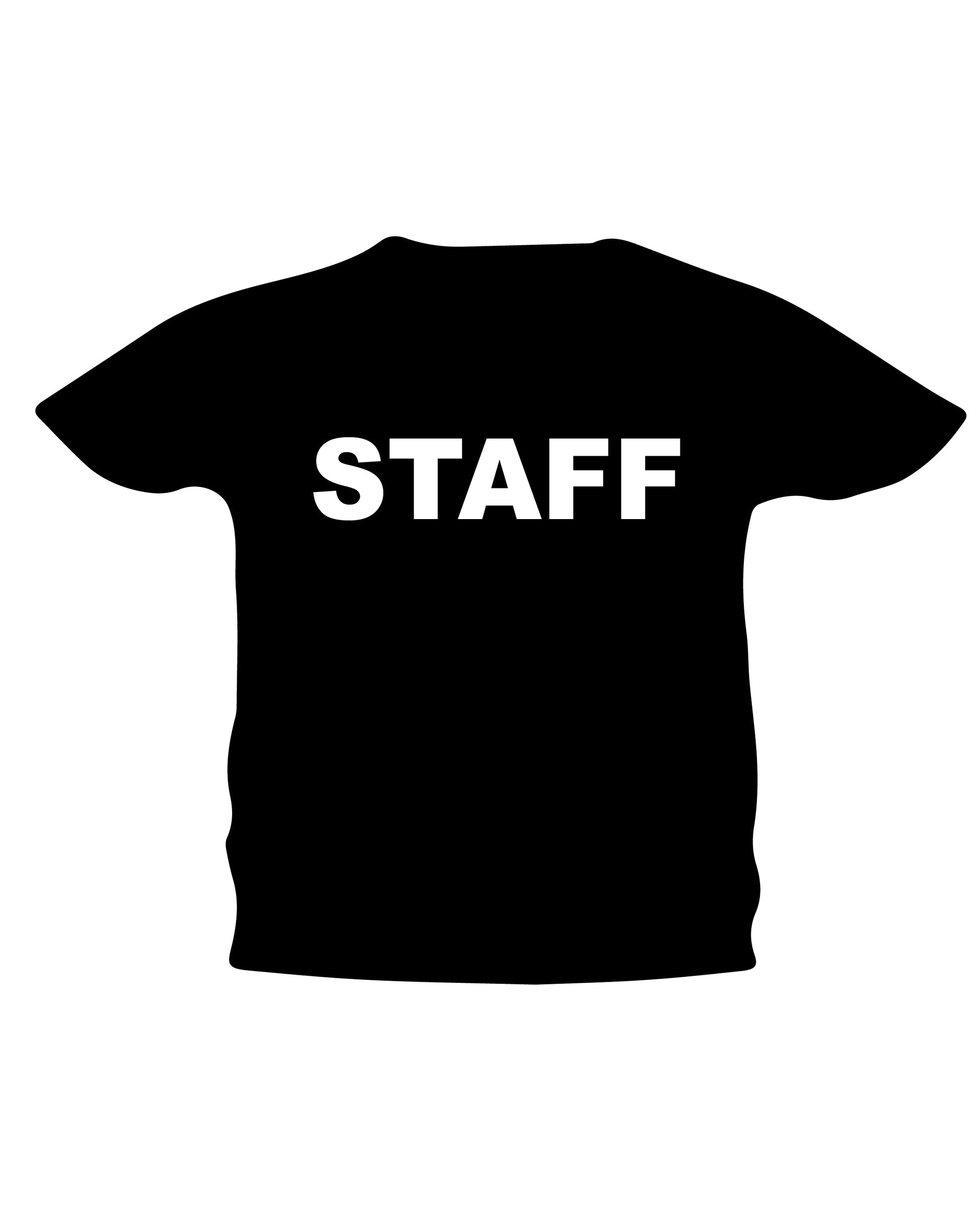 suéter personalizado, con la palabra staff, 100% algodón