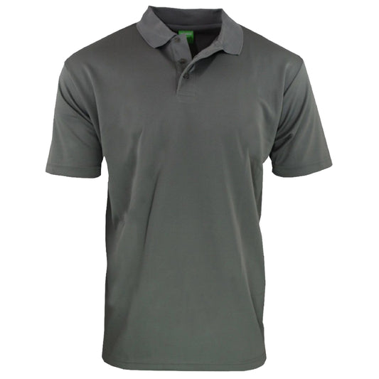 suéter estilo polo en tela dry fit color gris en Panamá