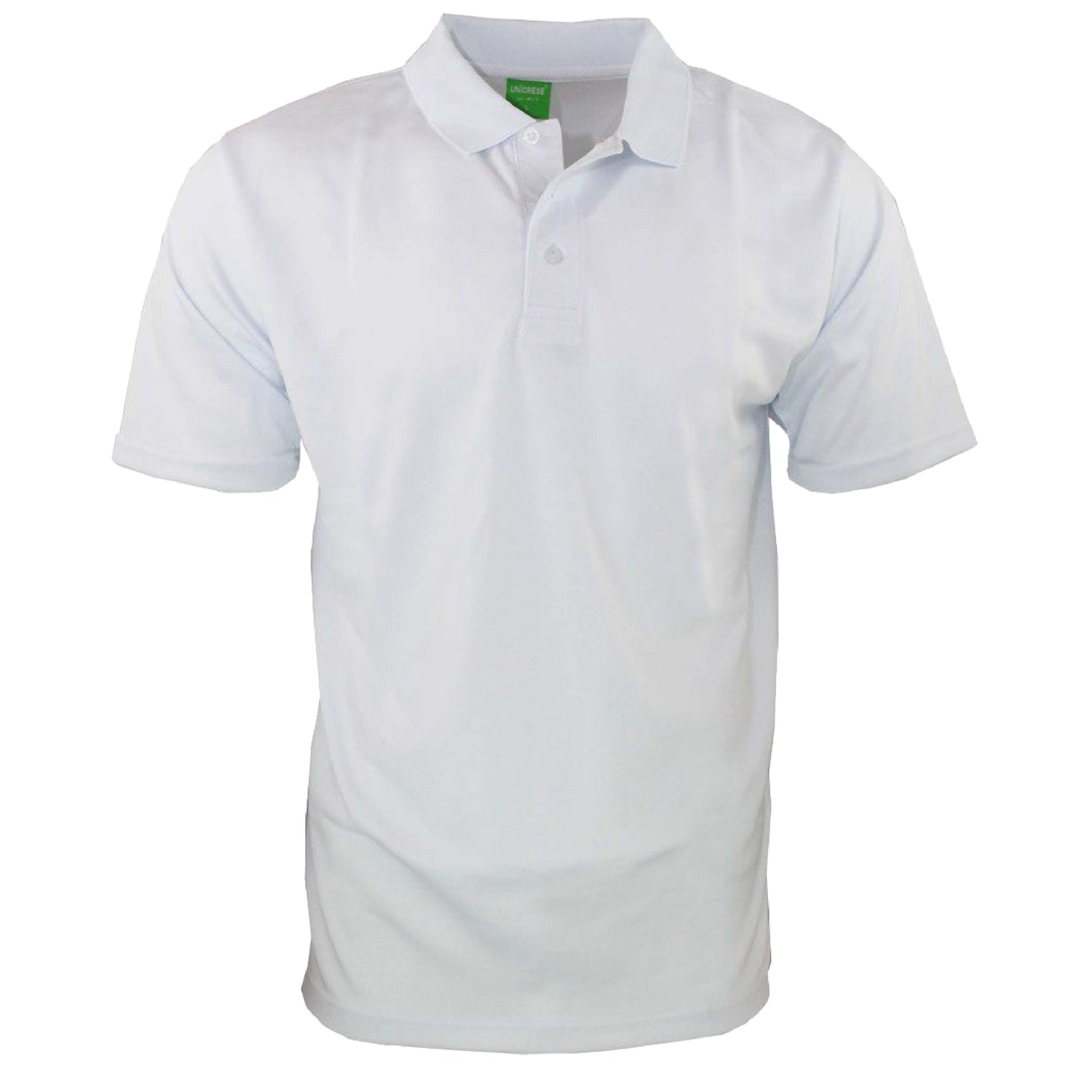 Suéter estilo polo en color blanco en tela dry fit en Panamá